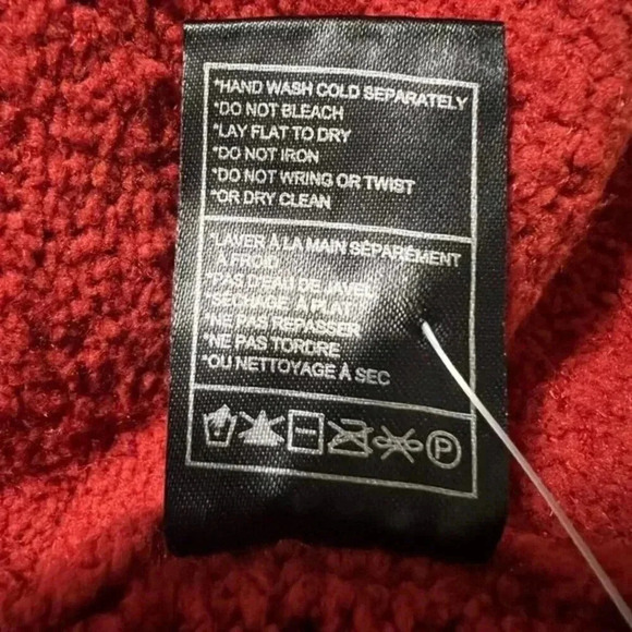 Cupcakes and Cashmere Soft V-Neck Drop Needle Sweater Burnt Orange L - Picture 9 of 11